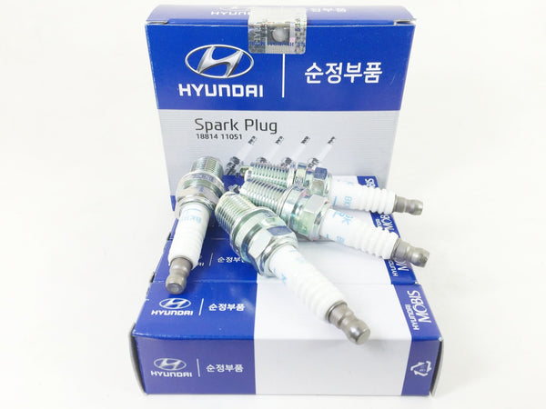 1881411051 Genuine Hyundai Kia Spark Plug Set(4pcs) for Hyundai Atos,Visto,Lavita,Getz,Verna,Accent,Tiburon,Avante,Optima,Lotze,Carens,Pride,Soul,Picanto,Soul