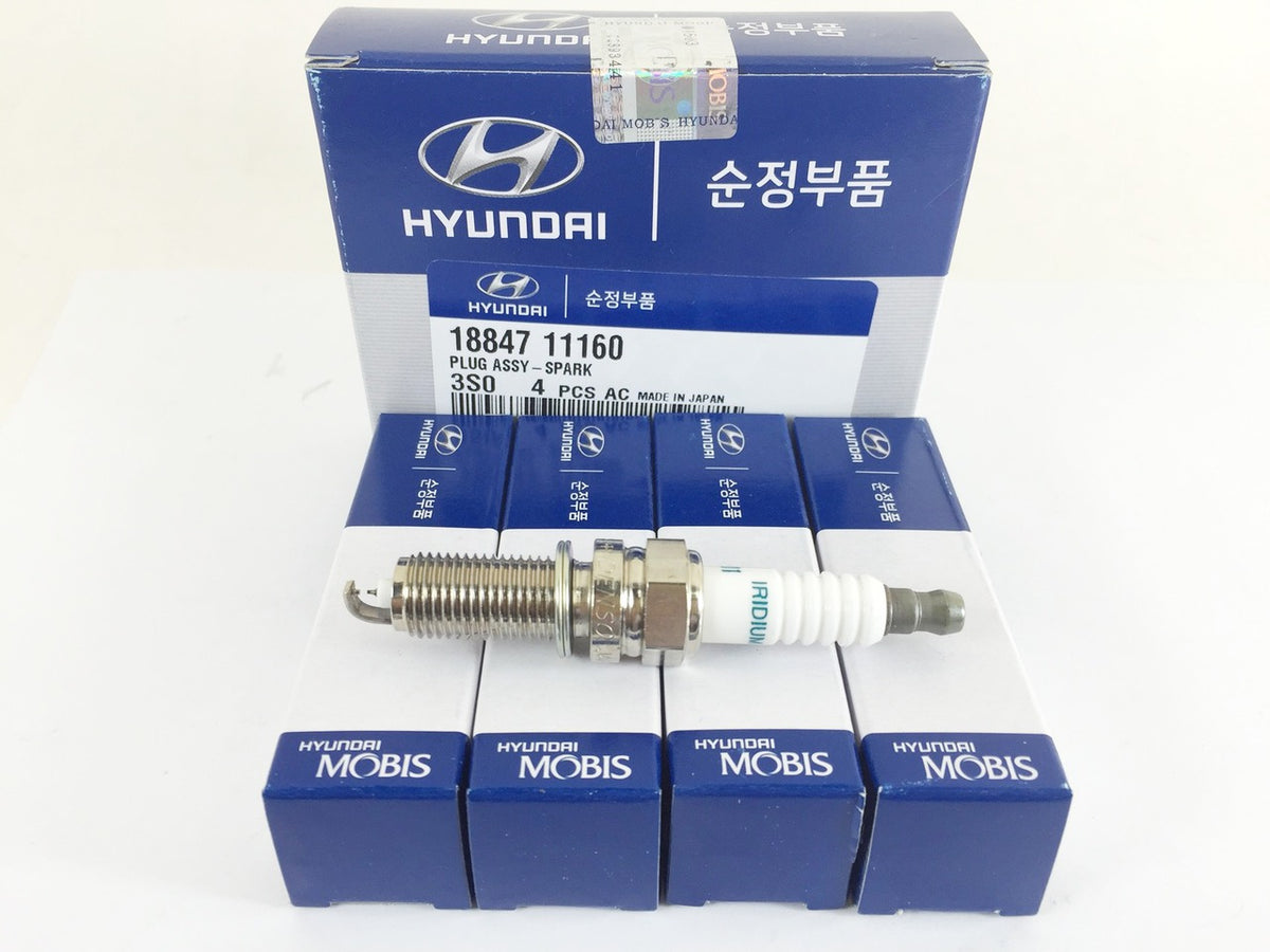 1884711160 Genuine Iridium Spark Plug Set(4pcs) for Hyundai Grandeur H