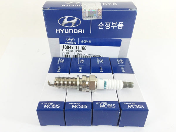 1884711160 Genuine Iridium Spark Plug Set(4pcs) for Hyundai Grandeur HG, Sonata YF, Kia K5, K7