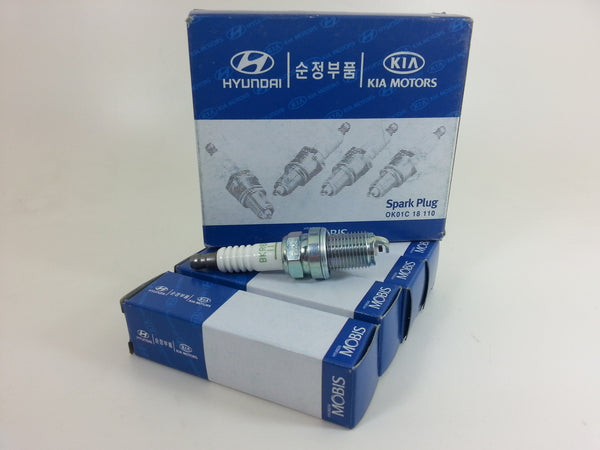 0K01C18110 0K01318110 Genuine Hyundai Kia Spark Plug Set(4pcs) for Kia Enterprise, New Potentia,  Sportage, Sephia3,  Retona