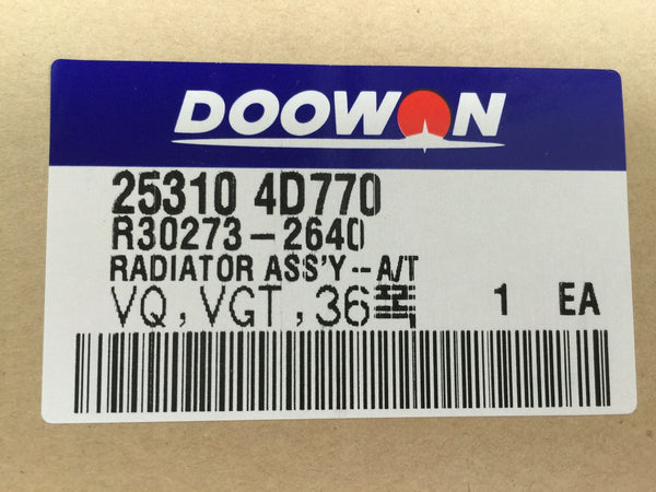 253104D770 253104D790 DOOWON Radiator Assy for Kia Grand Carnival ...