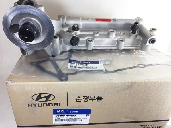 264004A450 Genuine Hyundai Kia Engine Oil Cooler w/ Gasket(264514A700) for Sorento