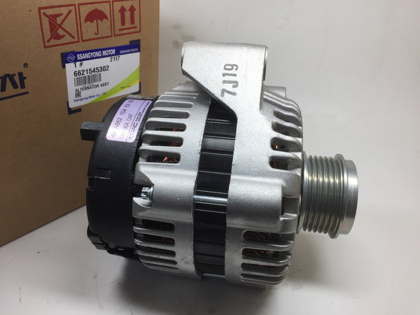 6621545302 Genuine Ssangyong Alternator(w/ oval jack, 90A) for Ssangyong Rexton, Istana