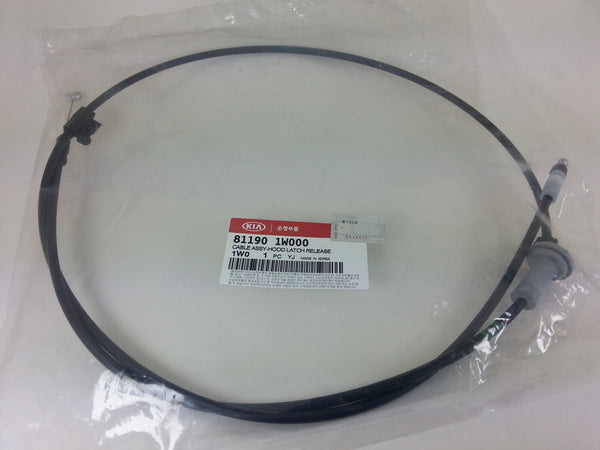 811901W000 Genuine Hood Latch Release Cable for Kia Pride 2011, SB-02-BOX2/3ea