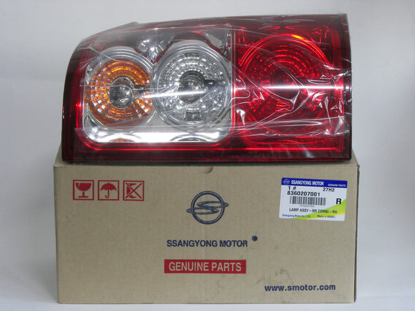 8360207001 Genuine Tail Lamp, RH for Ssangyong Musso