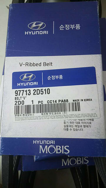 977132D510 Genuine V Belt for Hyundai Avante, Tucson, Kia New Sportage, Carnival, Regal, Kia Grand Carnival