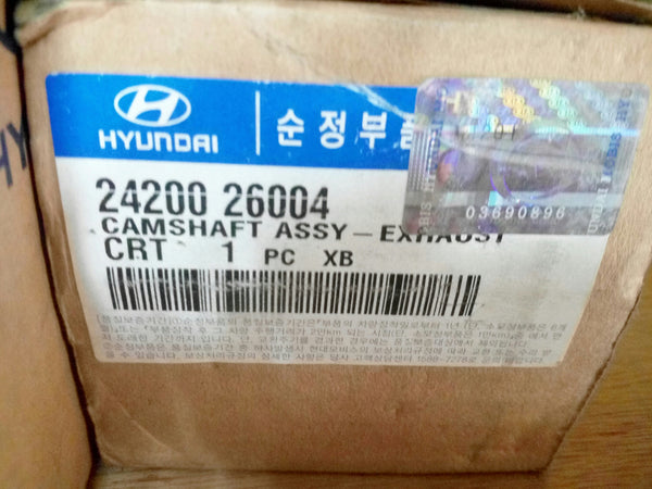 2420026004 Genuine Exhaust Camshaft Assy for Hyundai.Click,  Lavita 2001~2006, Avante XD 2000~2006, 2420026003?B-UP