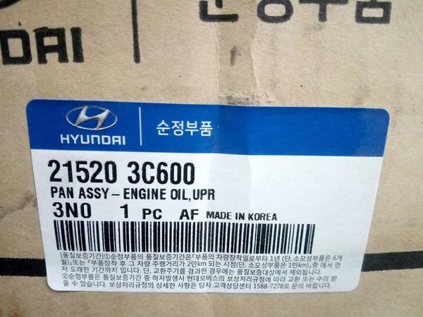 215203C600 Genuien Engine Oil Upper Pan for Hyundai Sonata NF