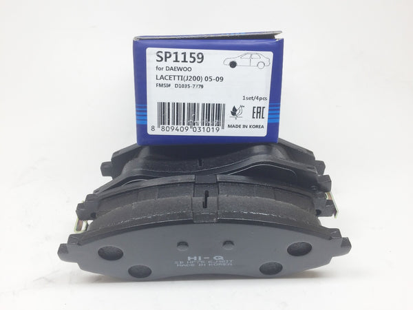 SP1159 Hi-Q Front Brake Pad Set for GM Lacetti, Gentra X